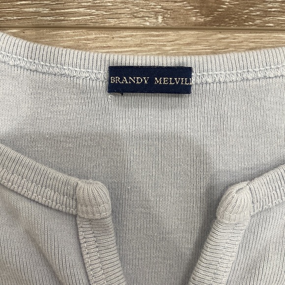 BRANDY MELVILLE Light Blue Crop Top - Picture 2 of 6